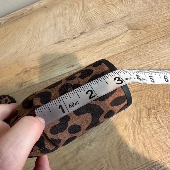 Stuart Weitzman Women's Leopard Print Lace Up Combat Heeled Boot 5 - Picture 13 of 13